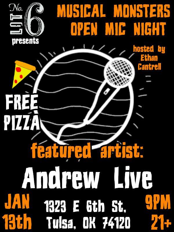 Musical Monsters Open Mic Pizza Party feat. Andrew Live