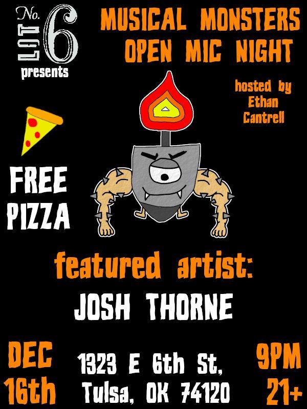 Musical Monsters Open Mic Pizza Party feat. Josh Thorne