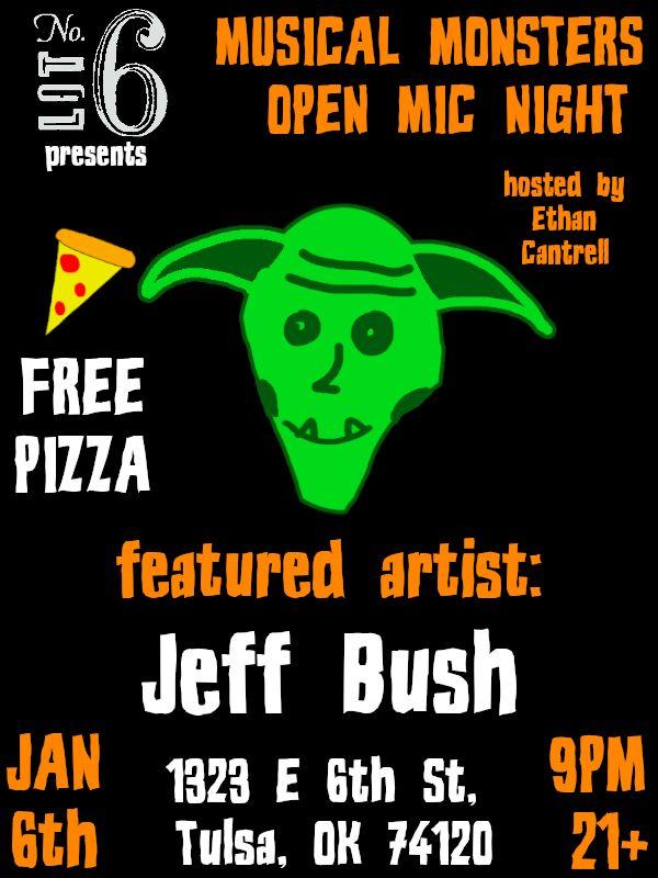 Musical Monsters Open Mic Pizza Party feat. Jeff Bush