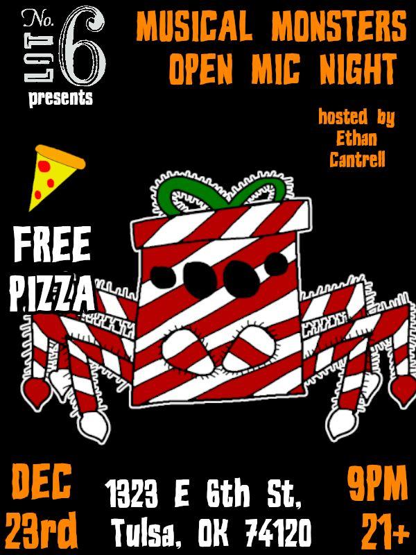 Musical Monsters Open Mic Pizza Party